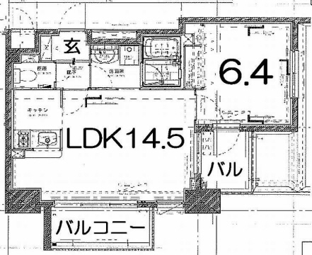 レジディア御所東の間取り