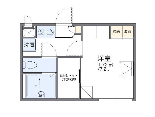 レオパレスエスペーロ本町の間取り