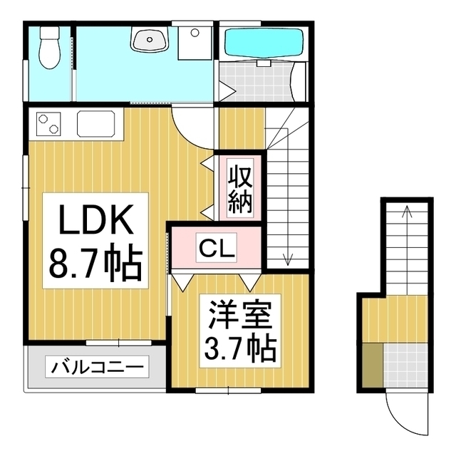 ヒルサイドテラス伊那中央Ａの間取り