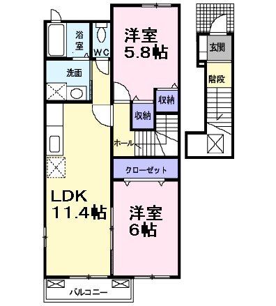 ビッグ　シャトーＢの間取り