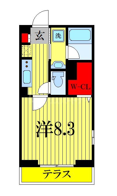 船橋市西船のアパートの間取り