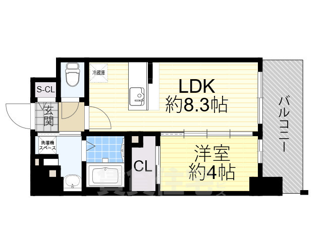 大阪市北区豊崎のマンションの間取り