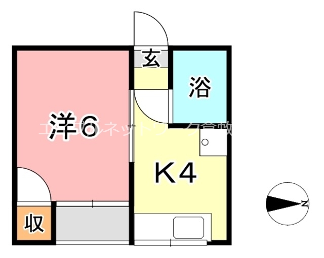 倉敷市中央のマンションの間取り