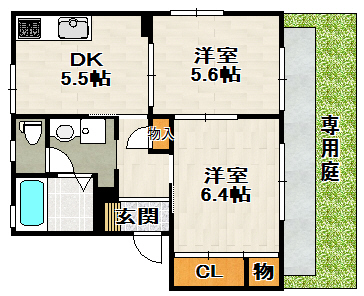 チェリーハイツ（安倉西）の間取り