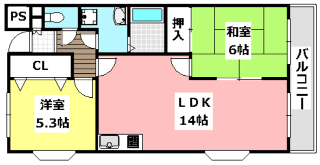 ハピネスハイツの間取り