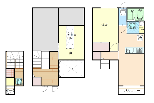 ベルリード村松町の間取り