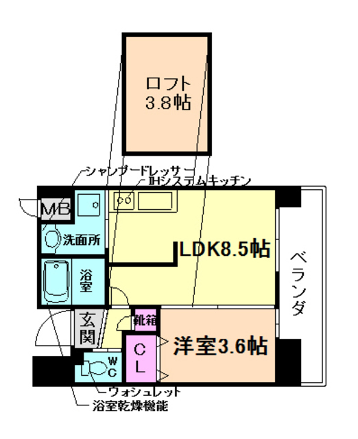 ＯＮＬＹ　ＯＮＥ池田（オンリーワン池田）の間取り