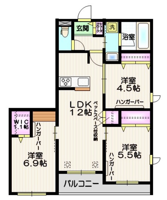 【練馬区田柄のマンションの間取り】