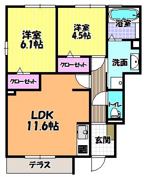 コンフォート大伴の間取り