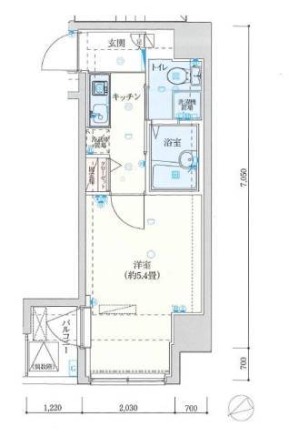 バージュアル横濱鶴見IIの間取り