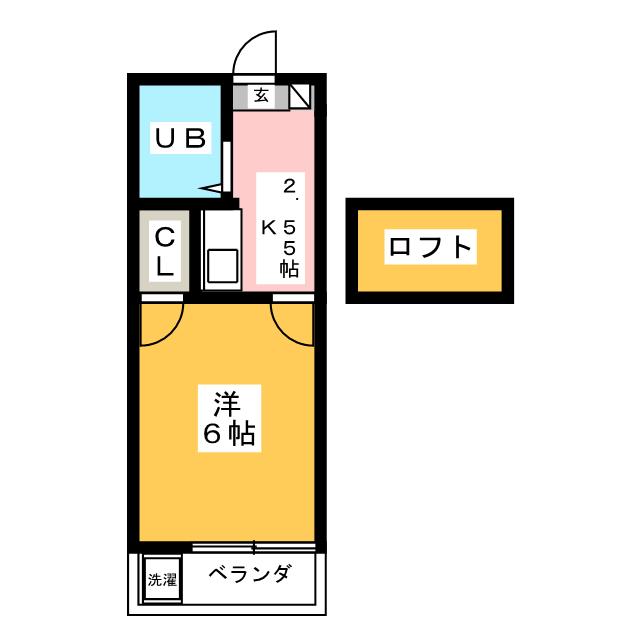 ロジェ中村日赤の間取り