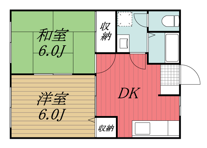 印西市木下東のアパートの間取り