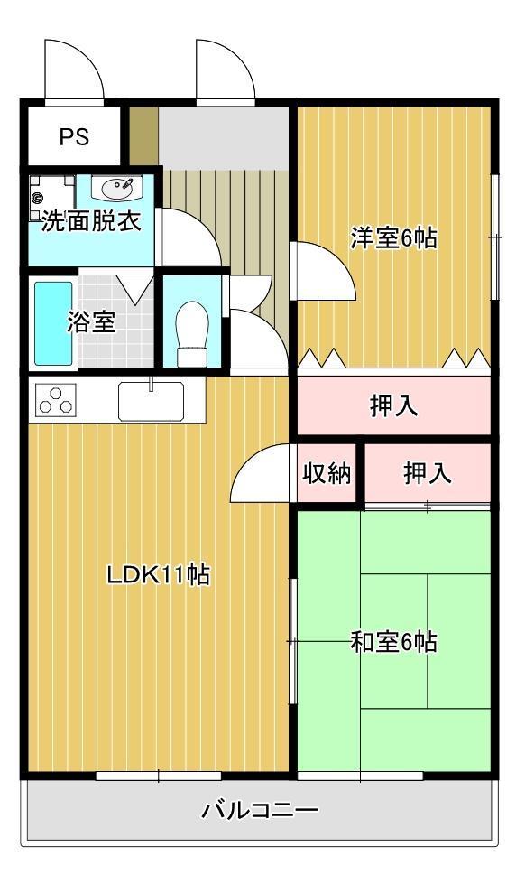 サンセール友愛の間取り