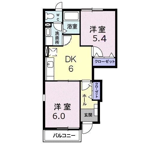 メゾンカインドＢの間取り