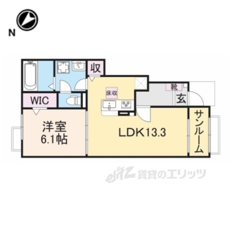 プリムローズ４東近江の間取り