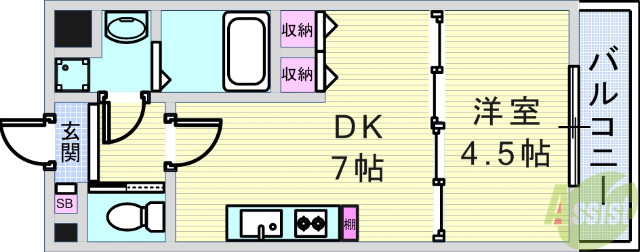 プレジオ西宮の間取り