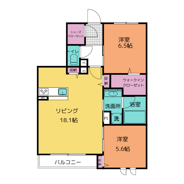 ［新築］シャーメゾンヒルズの間取り