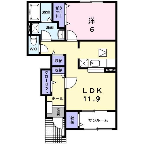 カーサ　ボニータの間取り