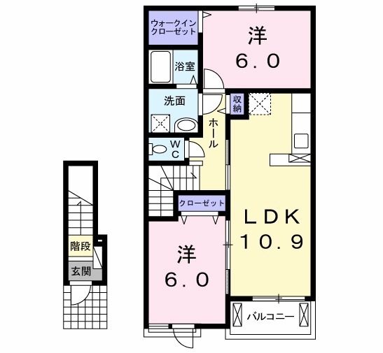 サニ－・ブリ－ズ北泉Ａの間取り