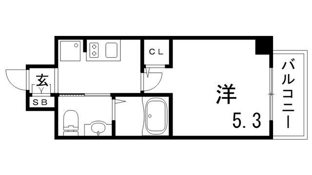 エスリード神戸WESTの間取り