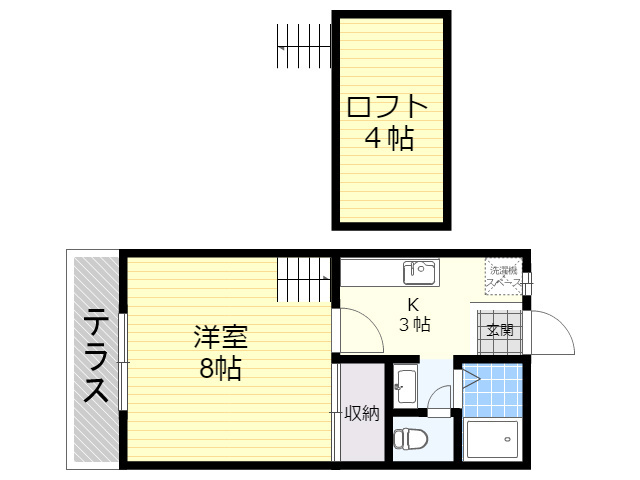 ロフトくまもと坂2の間取り