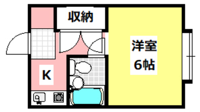 箕面市小野原東のアパートの間取り