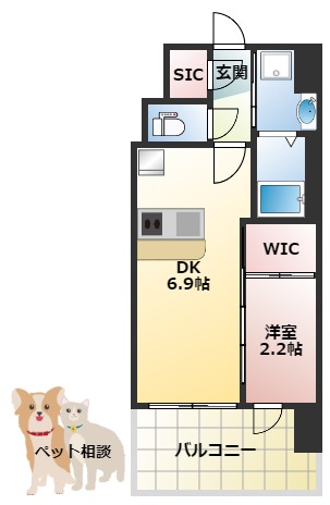 セレニテ十三ミラクの間取り