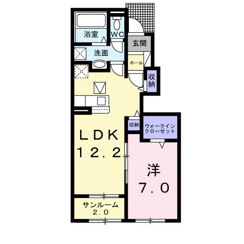 エスペランサ西庄の間取り