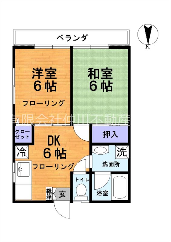 葛飾区南水元のアパートの間取り