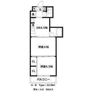 クレスト連坊の間取り