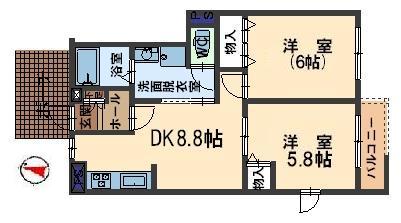 シャルマン土村の間取り