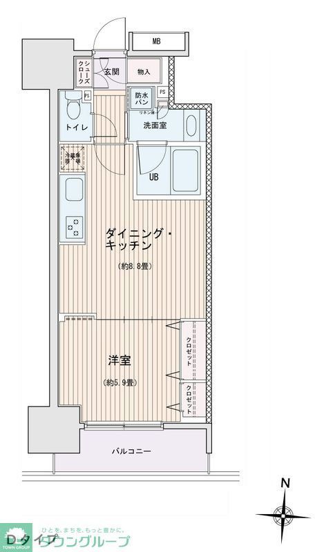 エスティメゾン錦糸町IIの間取り