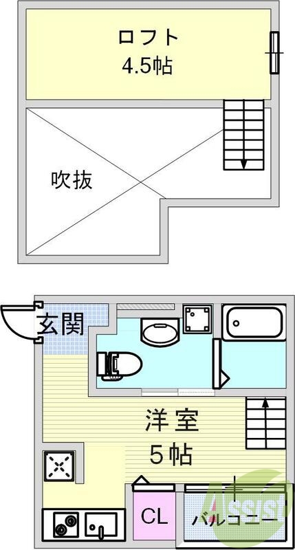 【Ange神戸の間取り】