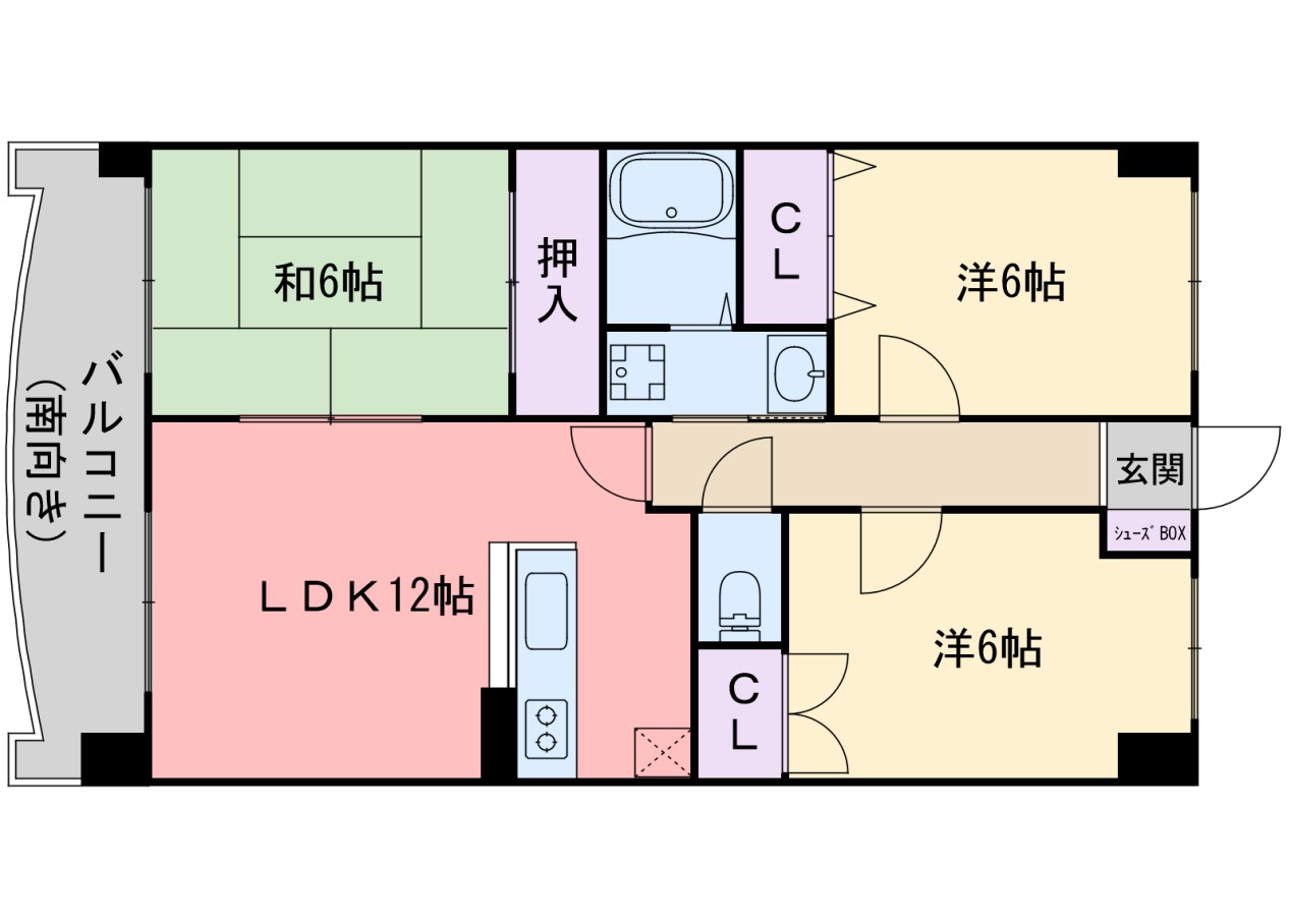 リバーサイド波多江の間取り