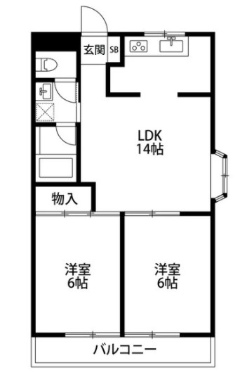 ウィルさくら町前の間取り