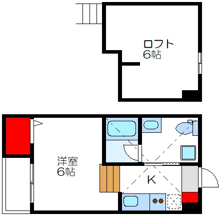 堺市美原区北余部のアパートの間取り