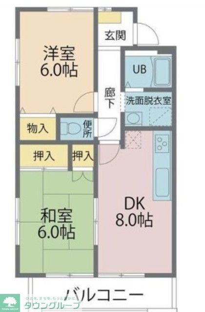 ポルシェ鶴ヶ島の間取り写真