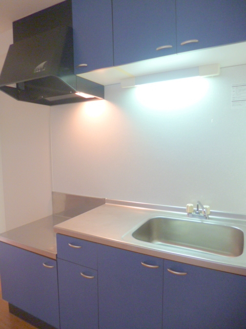 キッチン　★２口ガスコンロ設置可★　★まな板を置くスペースあります♪