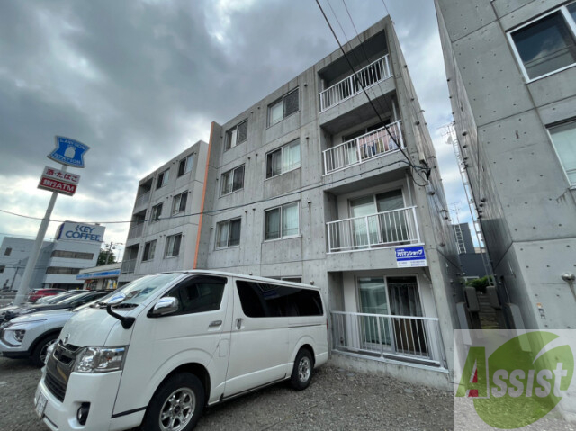 建物外観　札幌市東区北十八条東「メゾンクー・ドゥ・クール」