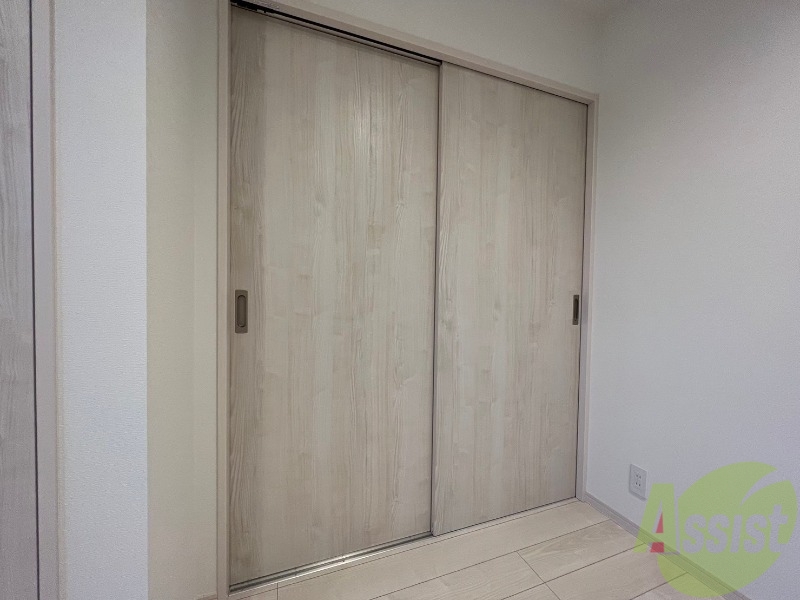 収納　洋室のクローゼット。広さは十分そうです。