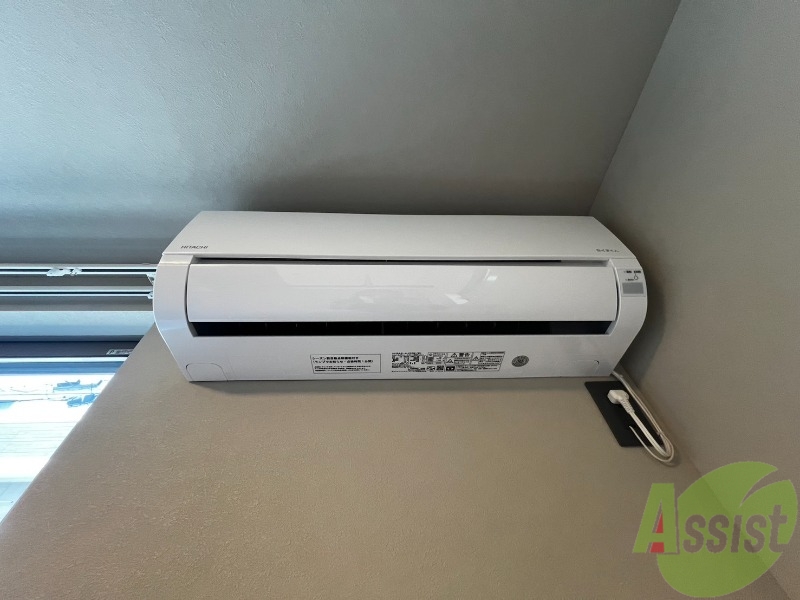 その他設備　エアコンが付いていました。寒暖対策もバッチリです。