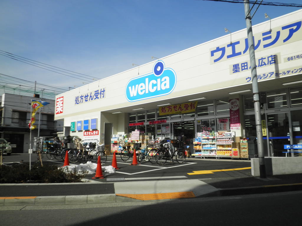 ドラックストア　ウエルシア墨田八広店（ドラッグストア）まで383m