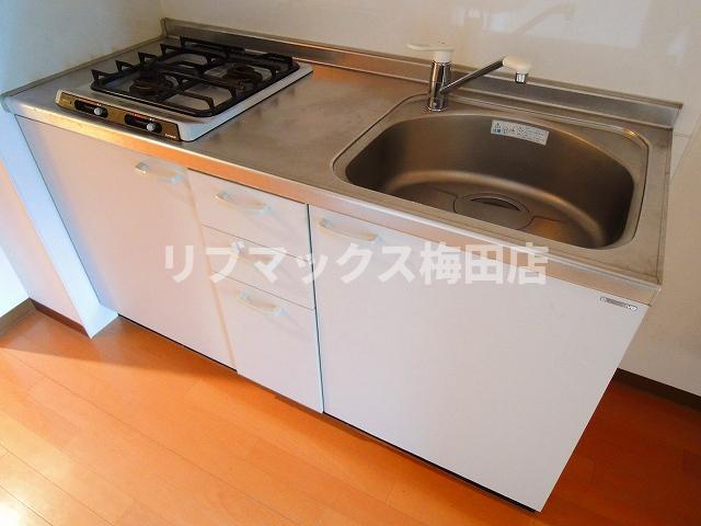 キッチン　ガス2口システムキッチン