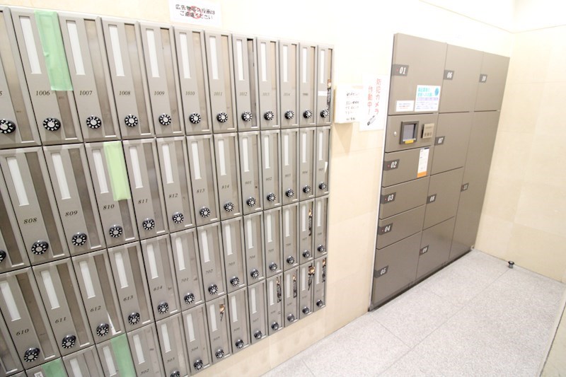 ロビー　24時間荷物の受け取りが可能。便利な宅配ボックス
