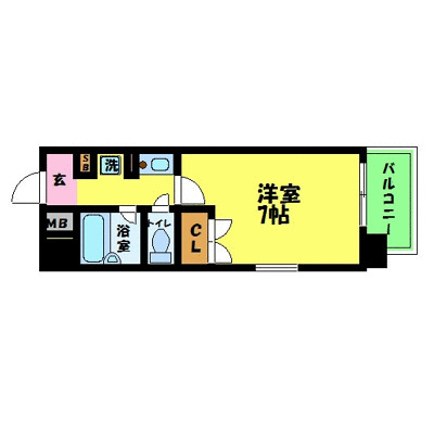 エスリード新大阪第8の間取り写真