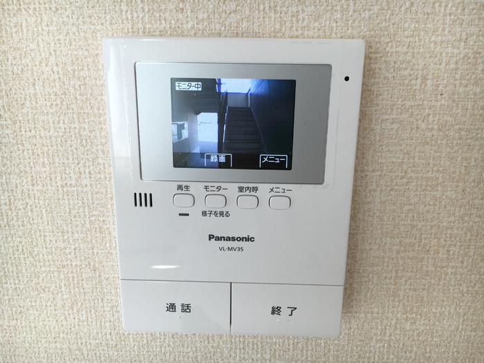 セキュリティ　モニター付きインターホン