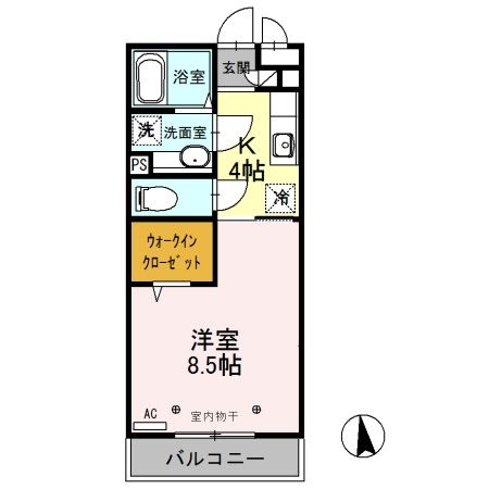 ＪＲ宇都宮線 小山駅 徒歩45分 3階建 築20年の間取り写真