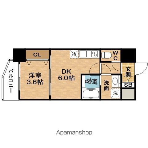 地下鉄谷町線 天神橋筋六丁目駅 徒歩5分 10階建 築2年の間取り写真