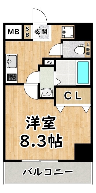 MELDIA CREST TAPP新大阪WESTの間取り写真