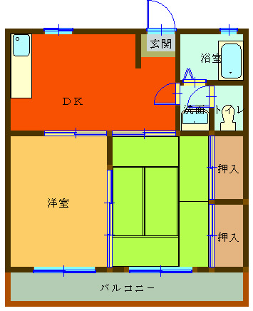 【鹿児島市吉野町のマンションの間取り】